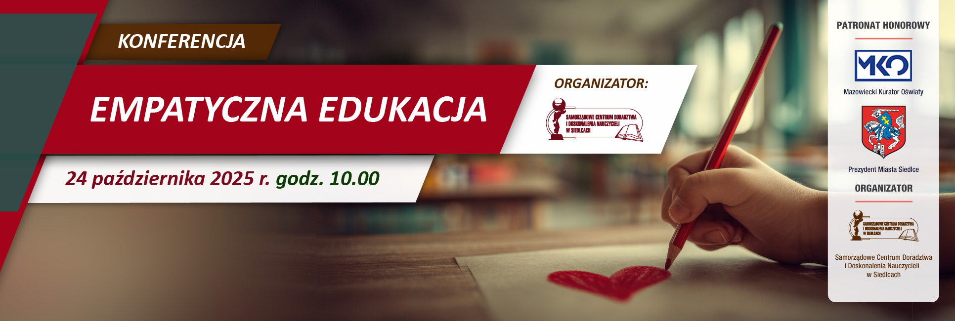 Konferencja EMPATYCZNA EDUKACJA, 24 października 2025 r. godz. 10:00