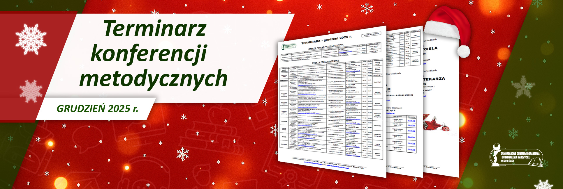 Terminarz konferencji metodycznych – grudzień 2025 r.