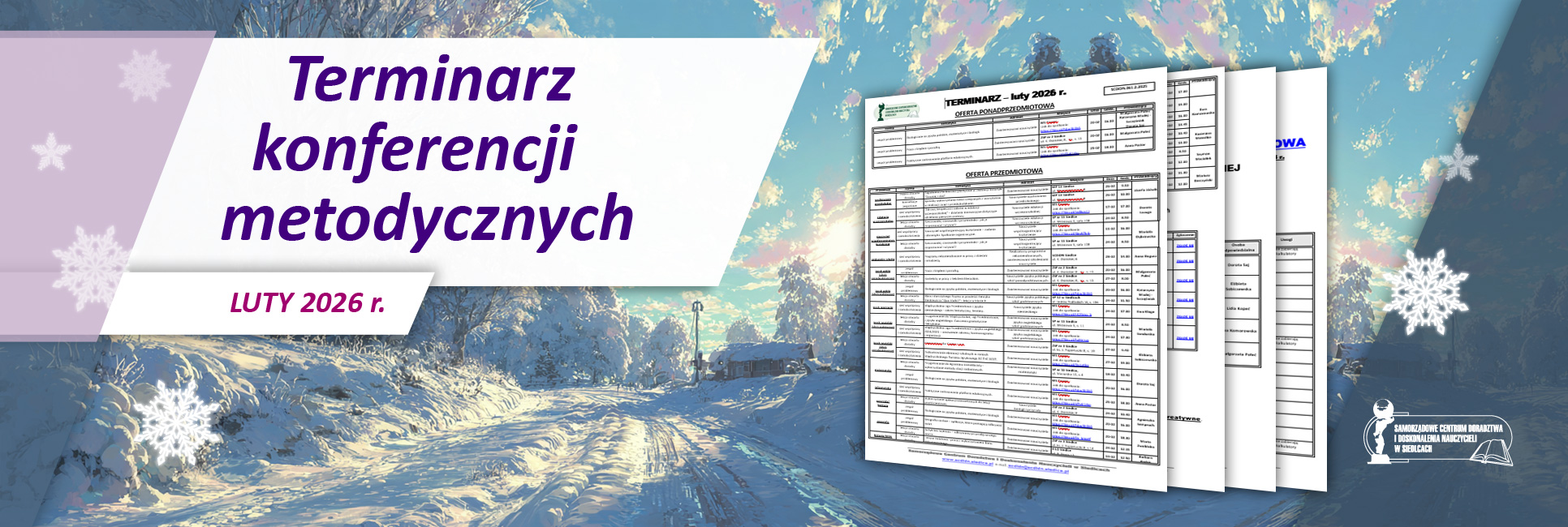 Terminarz konferencji metodycznych – luty 2026 r.