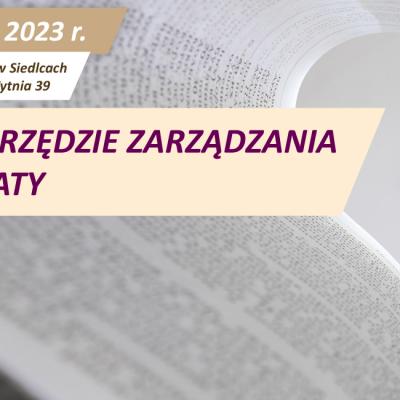 PRAWO JAKO NARZĘDZIE ZARZĄDZANIA W SYSTEMIE OŚWIATY 16.03.2023 r.